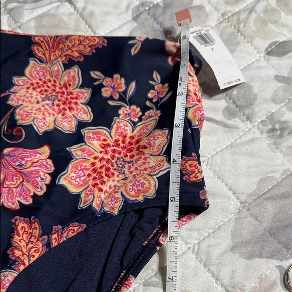 Floral High-Waisted Old Navy Bikini Bottom S - Picture 4 of 7